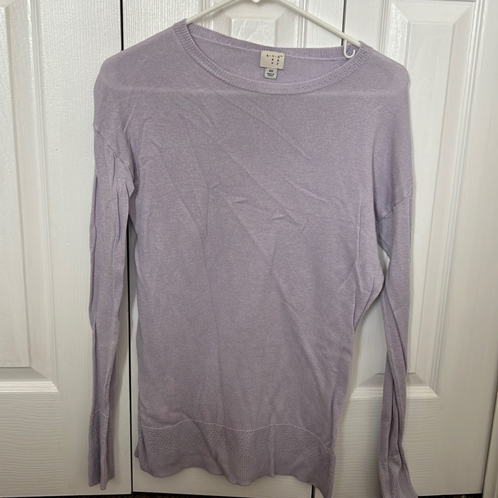 Size XS lavender sweater
